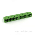 10 position Screw-type PCB terminal block in-line connector